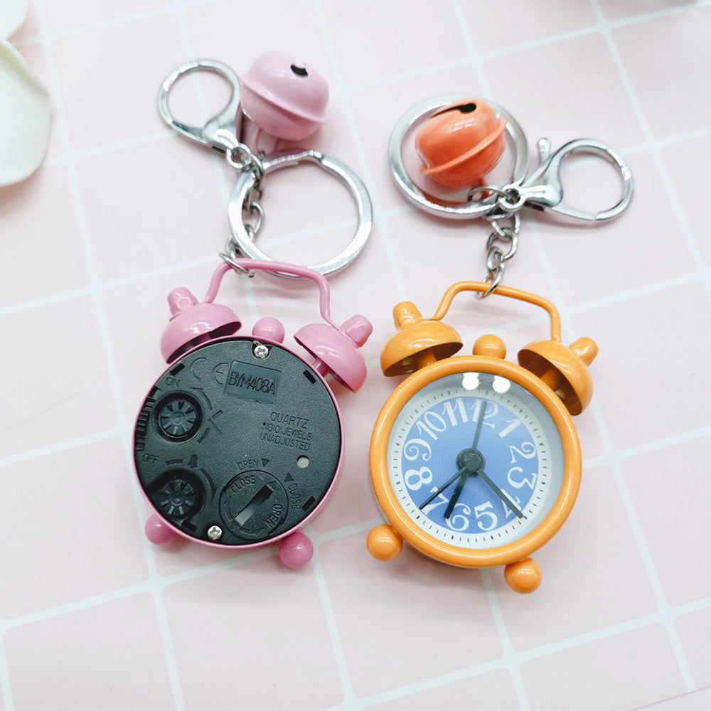 Wholesale Mini Alarm Clock Alloy Keychain